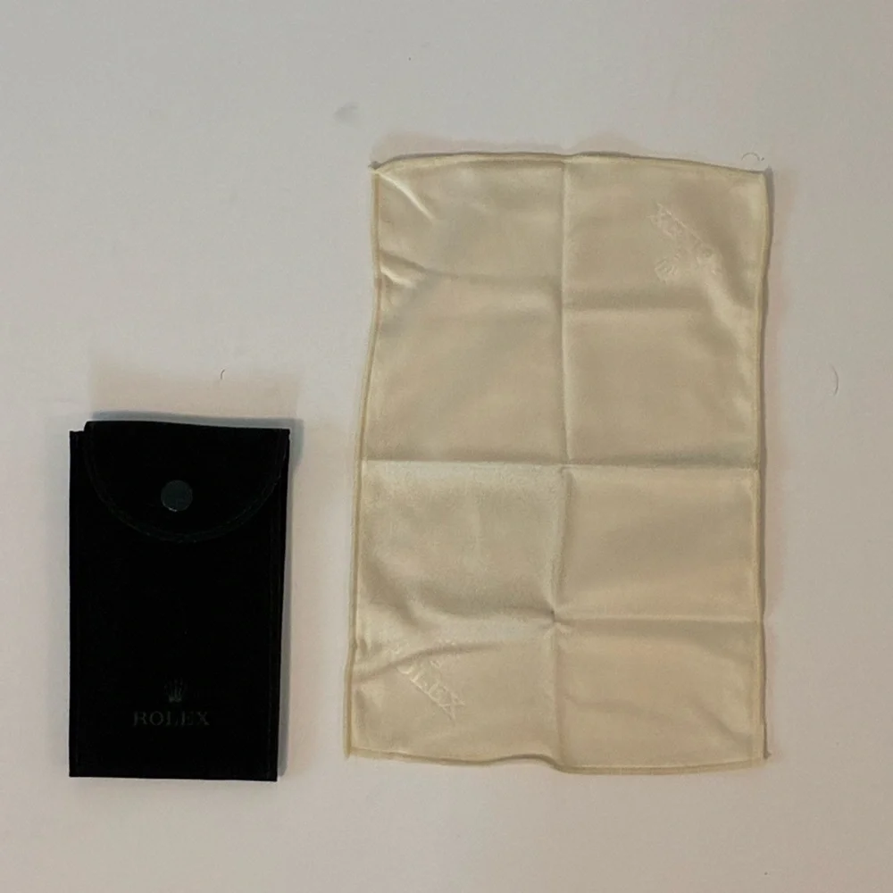 Rolex Green Watch and Jewelry Pouch